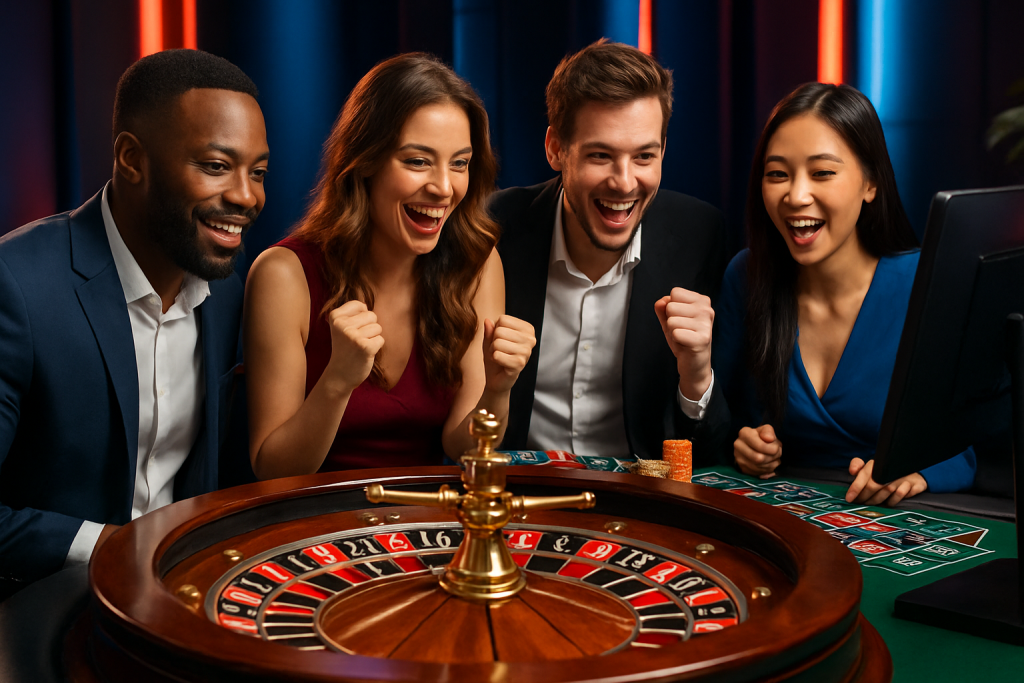 Online Roulette for Beginners Guide - Virtual roulette wheel with players